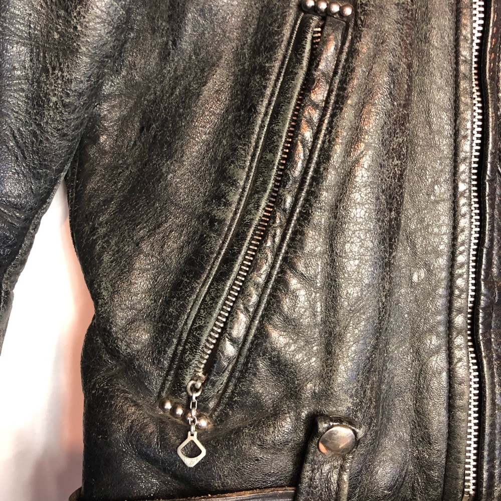 Harley Davidson sz 36 Vtg motorcycle jacket horse - Picture 4 of 8